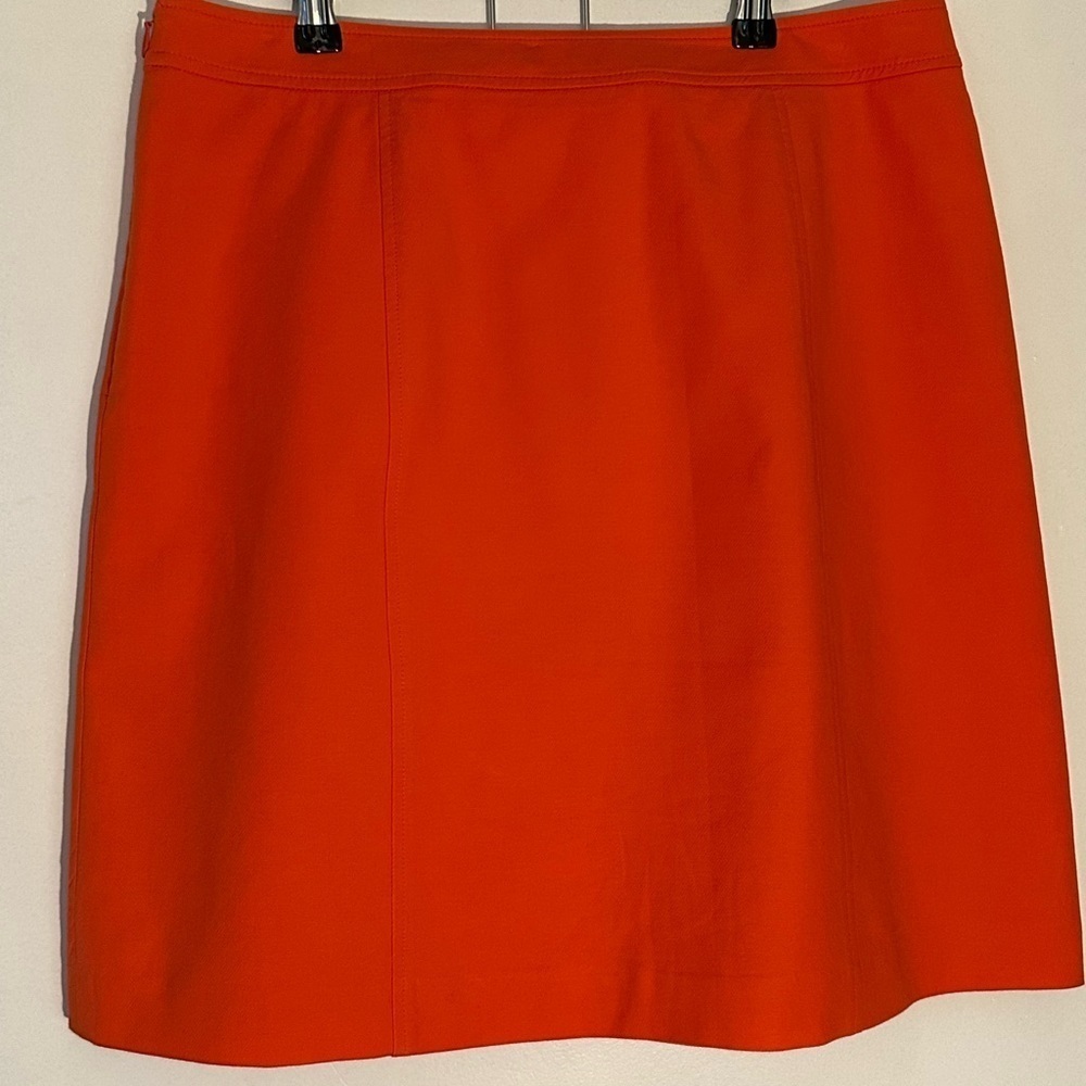 Ann Taylor A-Line Skirt – Size 10 – Orange-Red (Leaning Orange) - Picture 4 of 6